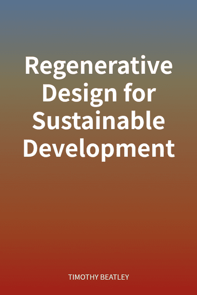 Regenerative Design for Sustainable Development cover