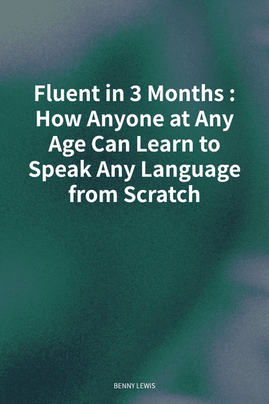 Fluent in 3 Months: How Anyone at Any Age Can Learn to Speak Any Language from Scratch cover