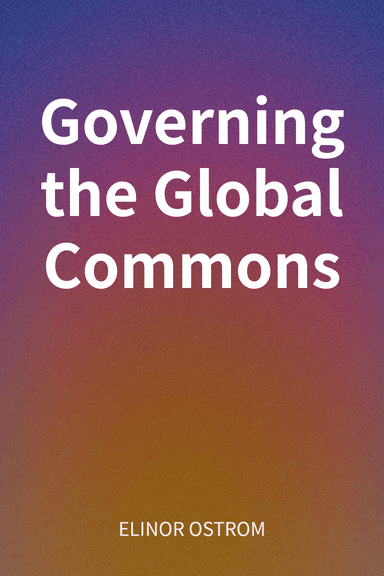 Governing the Global Commons cover