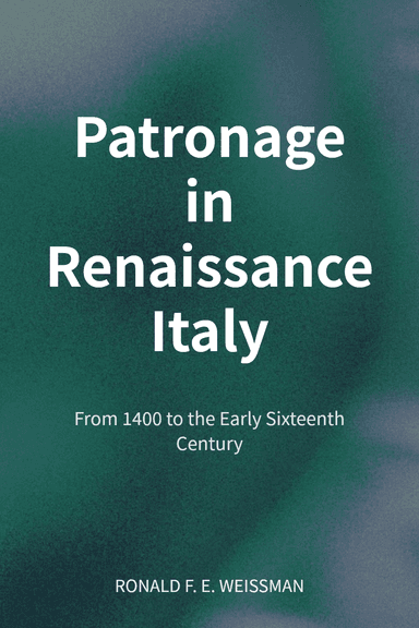 Patronage in Renaissance Italy cover