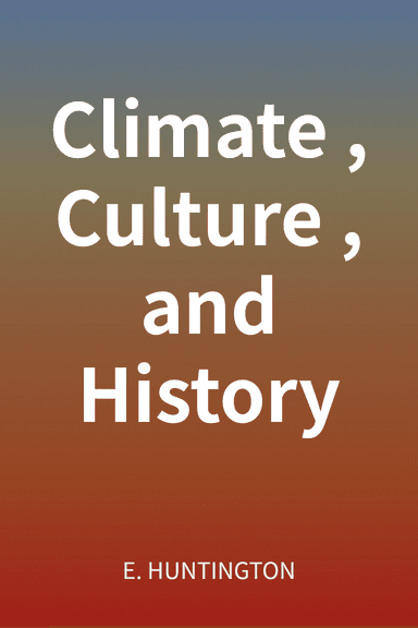 Climate, Culture, and History cover
