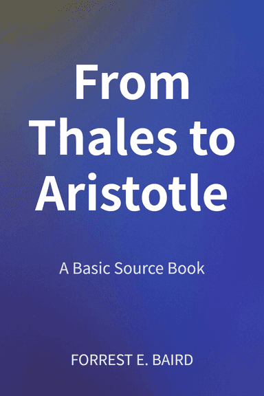 From Thales to Aristotle cover
