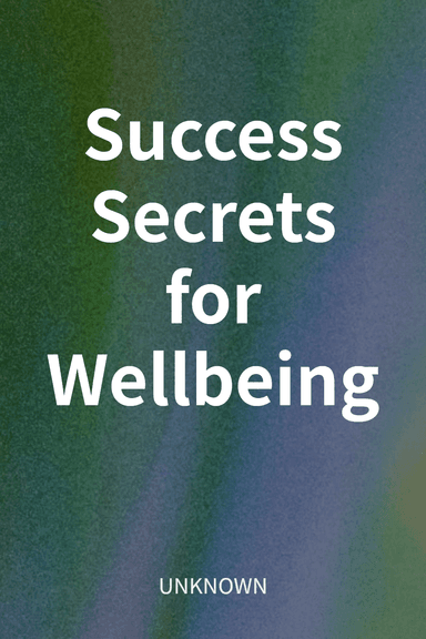 Success Secrets for Wellbeing cover