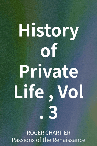History of Private Life, Vol. 3 cover