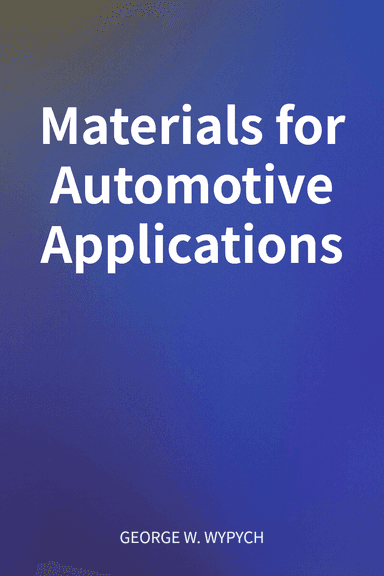 Materials for Automotive Applications cover