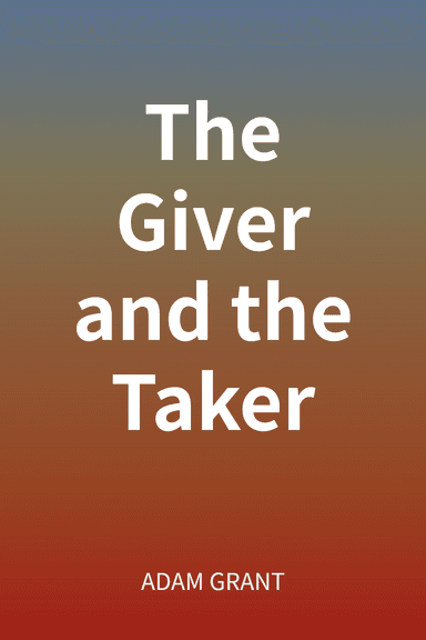 The Giver and the Taker cover