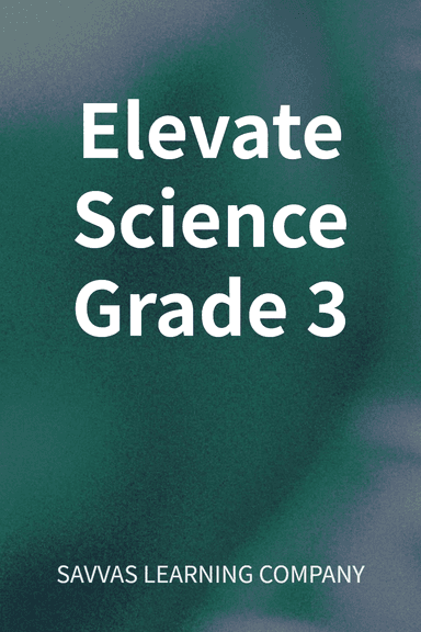 Elevate Science Grade 3 cover