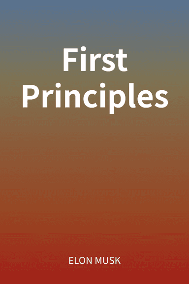 First Principles cover