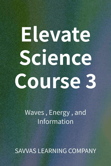 Elevate Science Course 3 cover