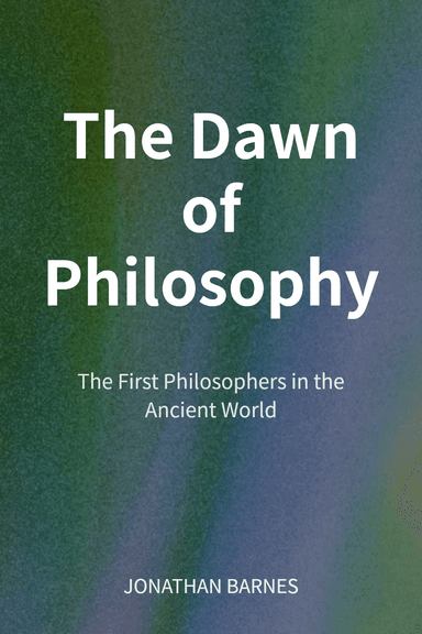 The Dawn of Philosophy cover