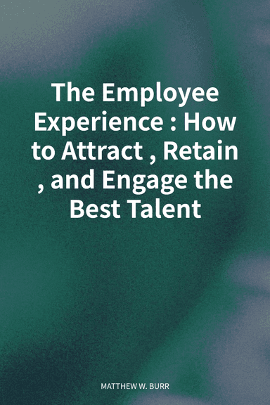 The Employee Experience: How to Attract, Retain, and Engage the Best Talent cover