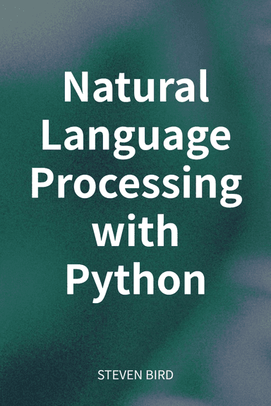 Natural Language Processing with Python cover