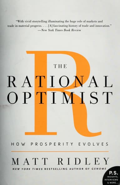 The Rational Optimist cover