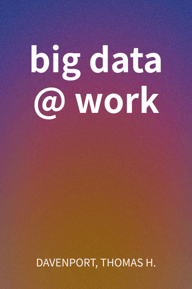 big data @ work cover