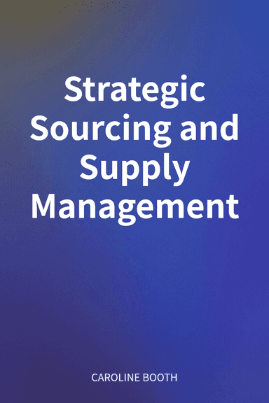 Strategic Sourcing and Supply Management cover