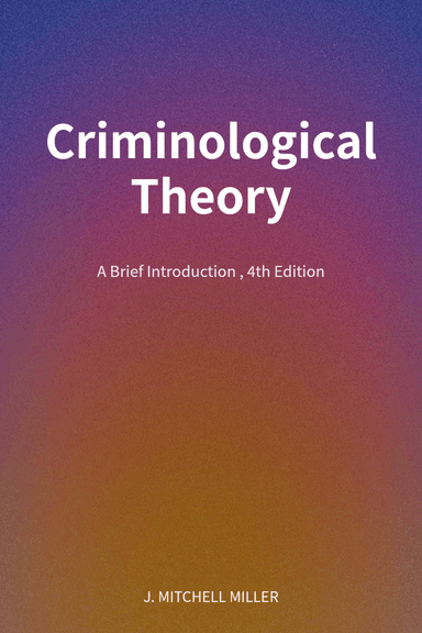 Criminological Theory cover