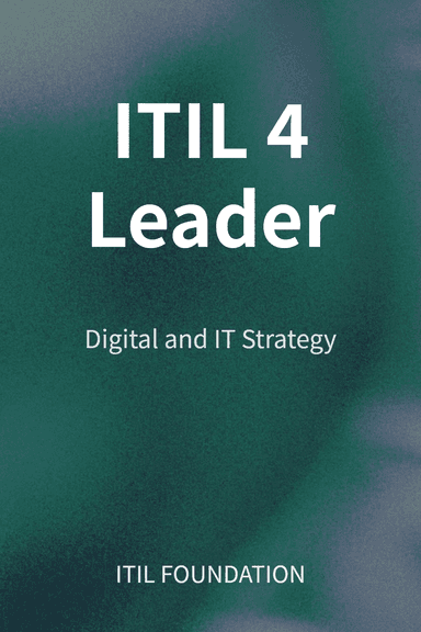 ITIL 4 Leader cover