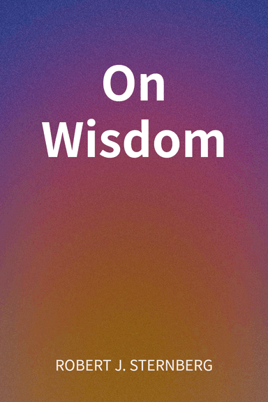 On Wisdom cover