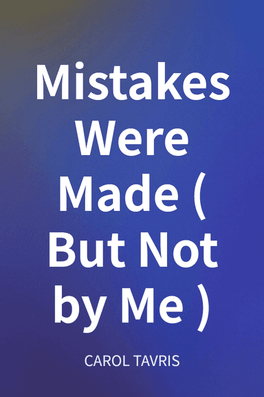 Mistakes Were Made (But Not by Me) cover