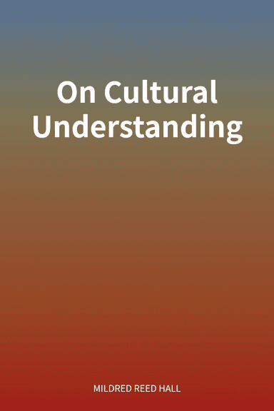 On Cultural Understanding cover