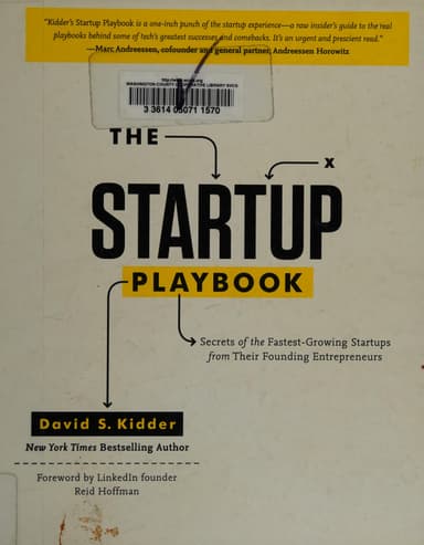 The startup playbook cover