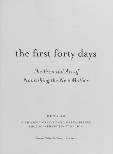 The first forty days cover