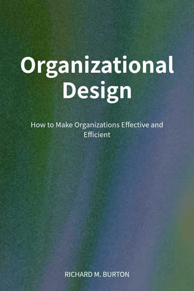 Organizational Design cover