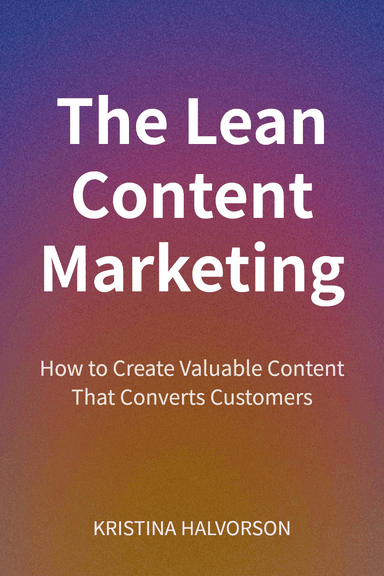 The Lean Content Marketing cover