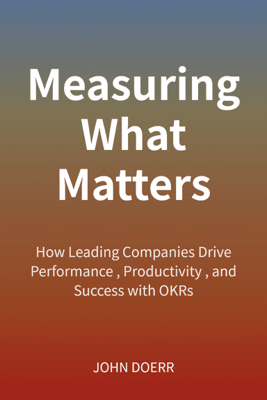 Measuring What Matters cover