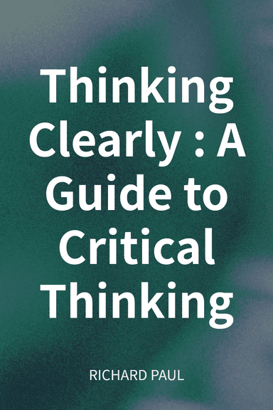 Thinking Clearly: A Guide to Critical Thinking cover
