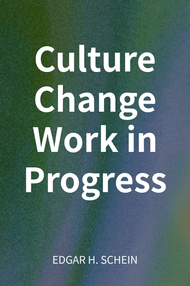 Culture Change Work in Progress cover