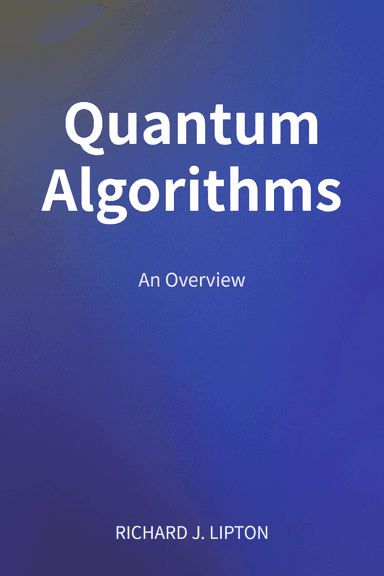 Quantum Algorithms cover