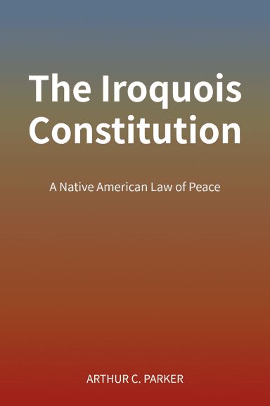 The Iroquois Constitution cover