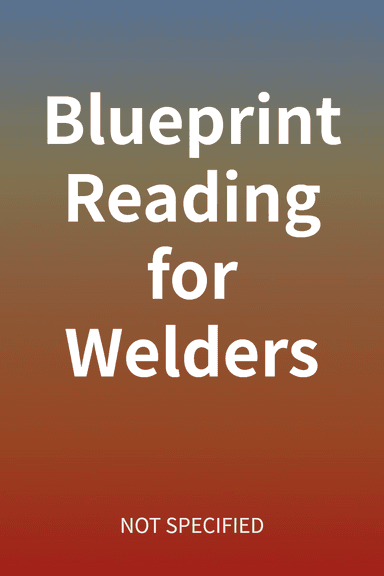 Blueprint Reading for Welders cover