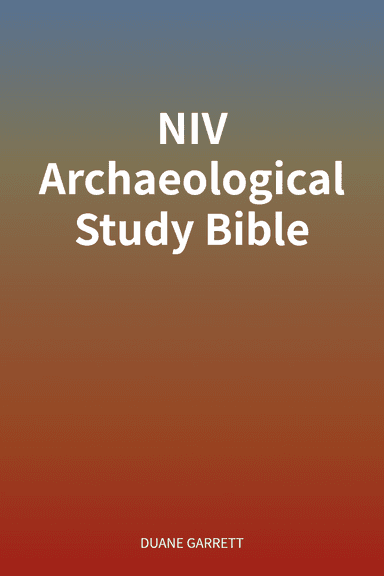 NIV Archaeological Study Bible cover