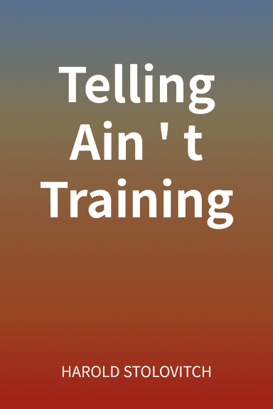 Telling Ain't Training cover