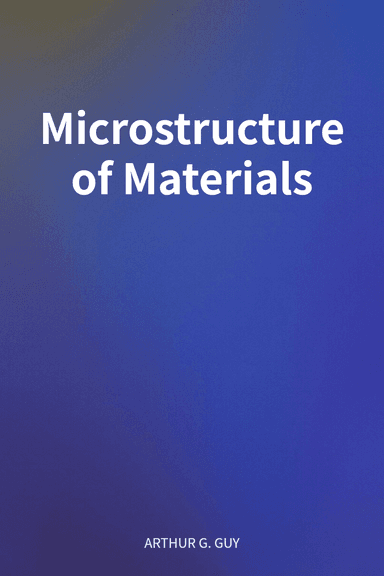 Microstructure of Materials cover