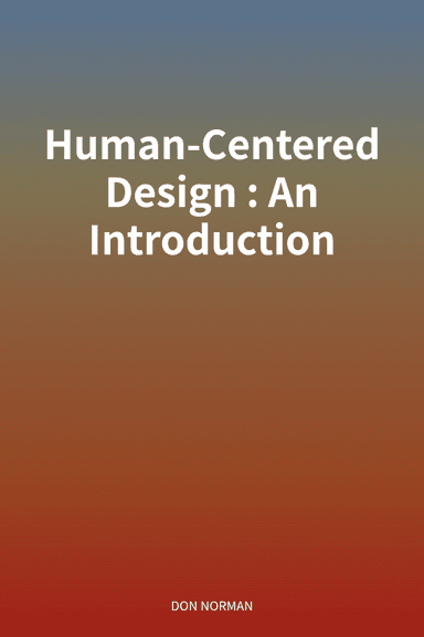 Human-Centered Design: An Introduction cover