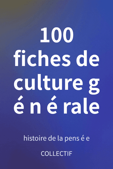 100 fiches de culture générale cover