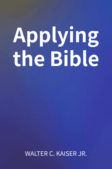 Applying the Bible cover