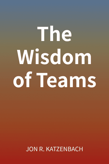The Wisdom of Teams cover