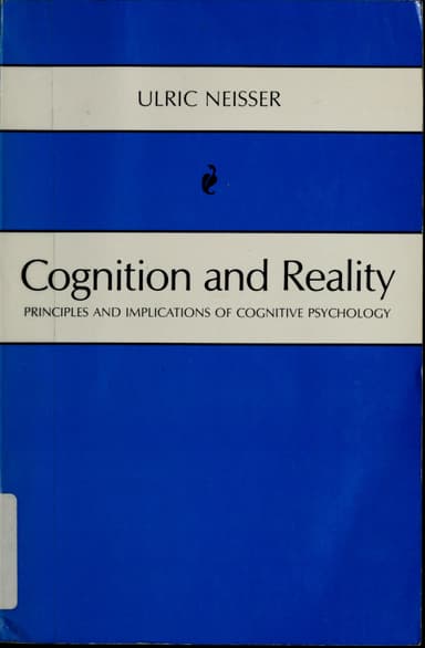 Cognition and reality cover
