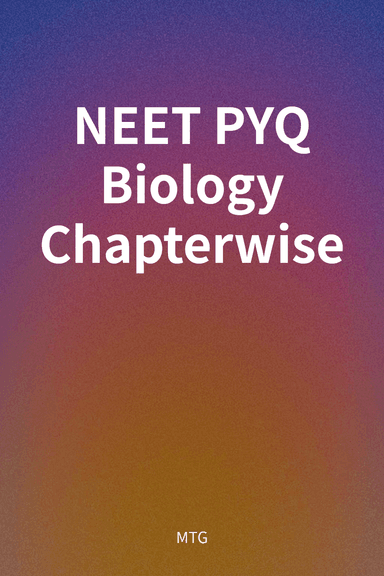 NEET PYQ Biology Chapterwise cover