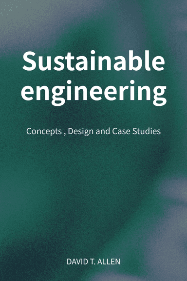 Sustainable engineering cover