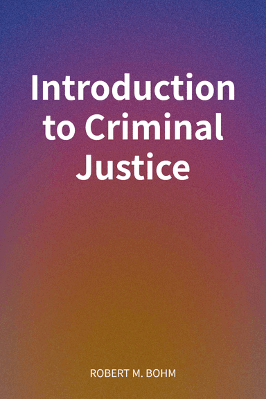 Introduction to Criminal Justice cover