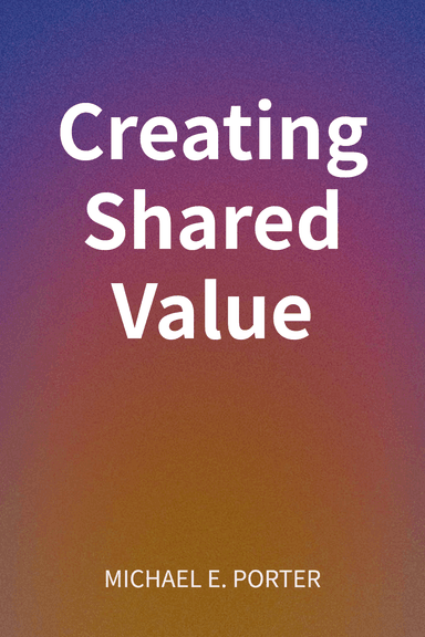 Creating Shared Value cover