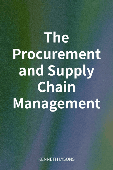 The Procurement and Supply Chain Management cover