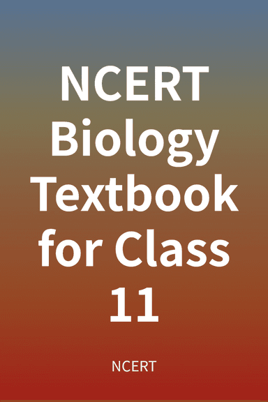 NCERT Biology Textbook for Class 11 cover