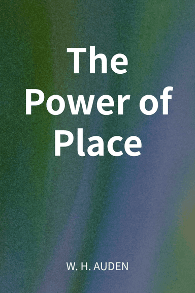 The Power of Place cover