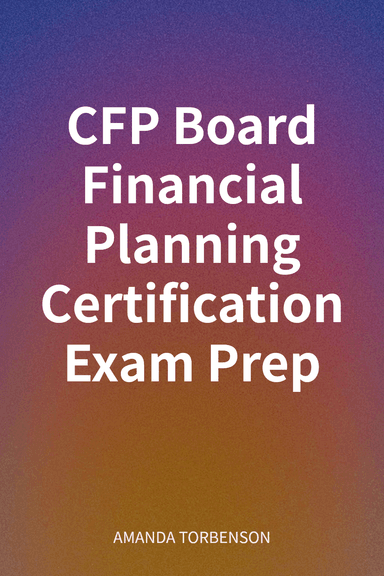 CFP Board Financial Planning Certification Exam Prep cover